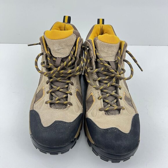Vasque Women's Hiking Boots Size 9.5 M Brown/Yellow Suede & Mesh Upper Outdoor - Picture 3 of 10